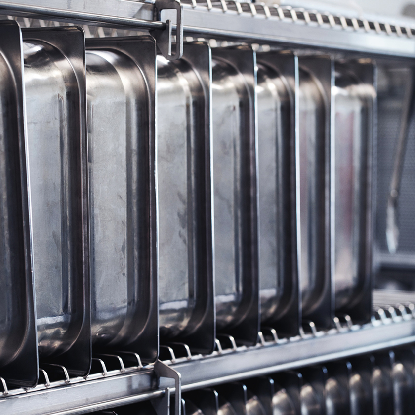 A row of GN canteens